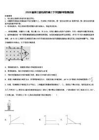 2026届浙江省杭州市高三下学期联考物理试题含解析