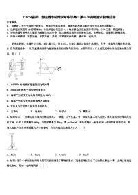 2026届浙江省杭州市杭州学军中学高三第一次调研测试物理试卷含解析