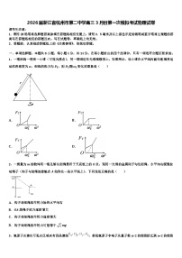 2026届浙江省杭州市第二中学高三3月份第一次模拟考试物理试卷含解析