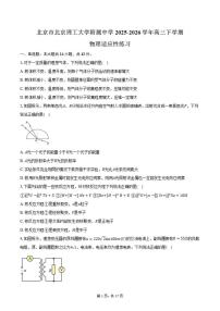 北京市北京理工大学附属中学2025-2026学年高三下学期物理适应性练习(含答案)