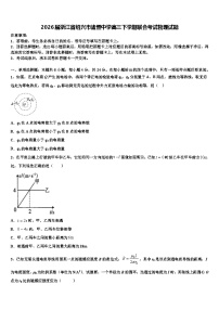 2026届浙江省绍兴市诸暨中学高三下学期联合考试物理试题含解析