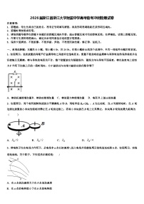2026届浙江省浙江大学附属中学高考临考冲刺物理试卷含解析