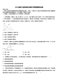 2026届浙江省浙南名校高考冲刺物理模拟试题含解析
