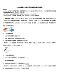 2026届重庆市南坪中学高考物理押题试卷含解析