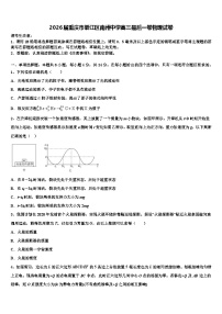 2026届重庆市綦江区南州中学高三最后一卷物理试卷含解析
