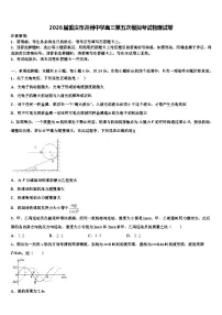 2026届重庆市开州中学高三第五次模拟考试物理试卷含解析