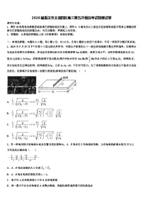 2026届重庆市主城四区高三第五次模拟考试物理试卷含解析