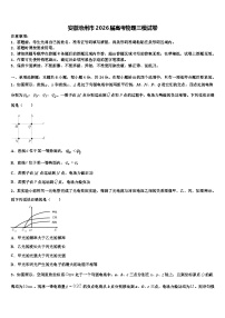 安徽池州市2026届高考物理三模试卷含解析