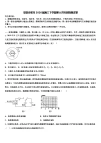 安徽合肥市2026届高三下学期第六次检测物理试卷含解析