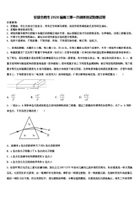 安徽合肥市2026届高三第一次调研测试物理试卷含解析