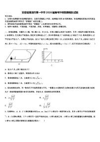 安徽省巢湖市第一中学2026届高考冲刺物理模拟试题含解析