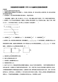 安徽省滁州市凤阳县第二中学2026届高考仿真模拟物理试卷含解析