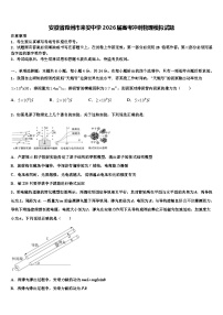 安徽省滁州市来安中学2026届高考冲刺物理模拟试题含解析
