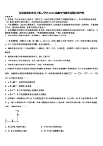 安徽省阜阳市颍上第二中学2026届高考物理全真模拟密押卷含解析