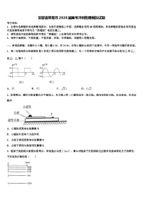 安徽省阜阳市2026届高考冲刺物理模拟试题含解析