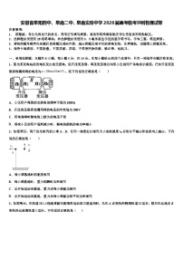 安徽省阜阳四中、阜南二中、阜南实验中学2026届高考临考冲刺物理试卷含解析