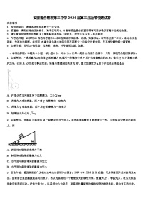 安徽省合肥市第三中学2026届高三压轴卷物理试卷含解析
