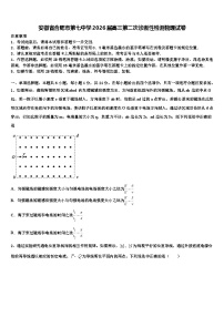 安徽省合肥市第七中学2026届高三第二次诊断性检测物理试卷含解析