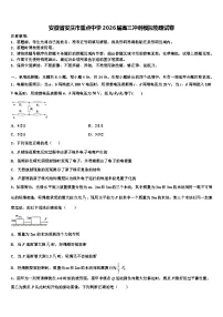 安徽省安庆市重点中学2026届高三冲刺模拟物理试卷含解析