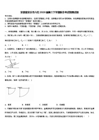 安徽省安庆市六校2026届高三下学期联合考试物理试题含解析
