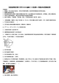 安徽省阜阳市第三中学2026届高三3月份第一次模拟考试物理试卷含解析