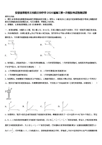 安徽省阜阳市太和县太和中学2026届高三第一次模拟考试物理试卷含解析