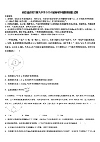 安徽省合肥市第九中学2026届高考冲刺物理模拟试题含解析