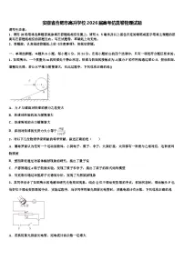 安徽省合肥市高升学校2026届高考仿真卷物理试题含解析
