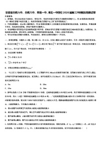 安徽省合肥六中、合肥八中、阜阳一中、淮北一中四校2026届高三冲刺模拟物理试卷含解析