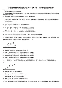 安徽省滁州市南桥区海亮学校2026届高三第二次诊断性检测物理试卷含解析