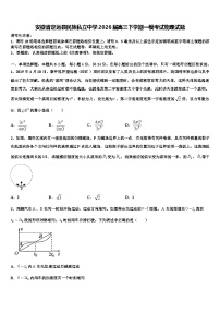 安徽省定远县民族私立中学2026届高三下学期一模考试物理试题含解析