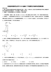 安徽省枞阳县浮山中学2026届高三下学期第五次调研考试物理试题含解析