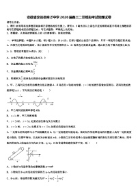 安徽省定远县育才中学2026届高三二诊模拟考试物理试卷含解析