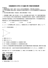 安徽省巢湖市汇文学校2026届高三第三次模拟考试物理试卷含解析