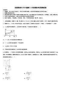 安徽巢湖市2026届高三3月份模拟考试物理试题含解析