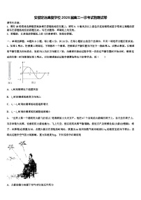 安徽定远高复学校2026届高三一诊考试物理试卷含解析