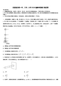 安徽省合肥一中，八中、六中2026届高考物理三模试卷含解析