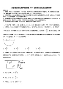 安徽省示范性高中培优联盟2026届高考适应性考试物理试卷含解析
