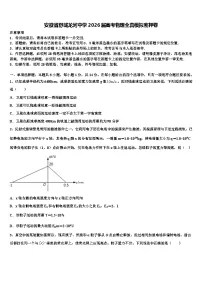 安徽省舒城龙河中学2026届高考物理全真模拟密押卷含解析