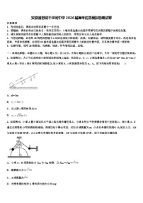 安徽省舒城干汊河中学2026届高考仿真模拟物理试卷含解析