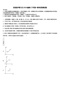 安徽省庐巢七校2026届高三下学期一模考试物理试题含解析