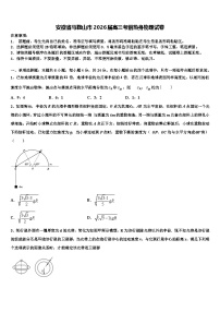 安徽省马鞍山市2026届高三考前热身物理试卷含解析