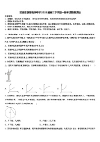 安徽省舒城桃溪中学2026届高三下学期一模考试物理试题含解析