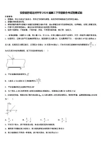 安徽省舒城龙河中学2026届高三下学期联合考试物理试题含解析