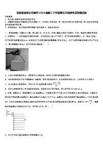 安徽省省级示范高中2026届高三下学期第五次调研考试物理试题含解析