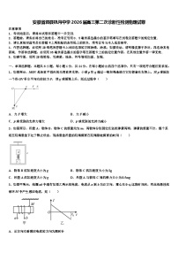 安徽省泗县巩沟中学2026届高三第二次诊断性检测物理试卷含解析