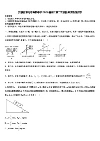 安徽省淮南市寿县中学2026届高三第二次模拟考试物理试卷含解析
