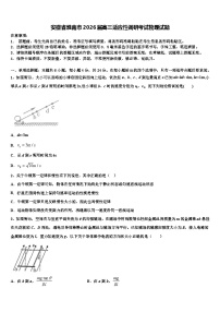 安徽省淮南市2026届高三适应性调研考试物理试题含解析