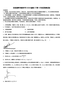 安徽省黉学高级中学2026届高三下第一次测试物理试题含解析