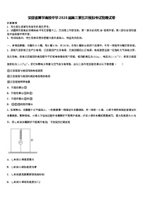 安徽省黉学高级中学2026届高三第五次模拟考试物理试卷含解析